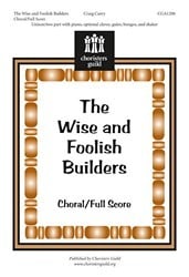 The Wise and Foolish Builders Unison/Two-Part choral sheet music cover Thumbnail